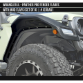 Panther Pro Fender Flares w/ Mud Flaps & Extra Ambar Light