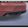 Rear Diffuser with Dual Exhaust Cavity