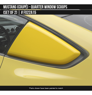 Quarter Window Scoops (set of 2) for Ford Mustang 2015-2023 