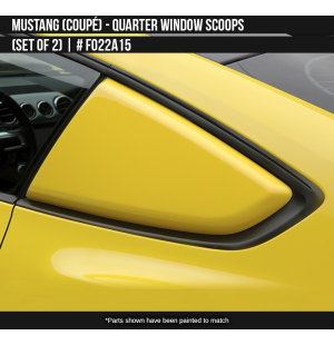 Ford Mustang 2015-2023 Quarter Window Scoops (set of 2)