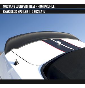 Ford Mustang Convertible 2015-2023 High Profile Rear Deck Spoiler 