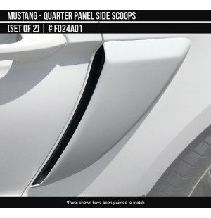 Ford Mustang 2015-2023for Quarter Panel Side Scoops (set of 2)