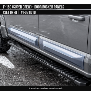 Door Rocker Panels for Ford F-150 Super Crew 2021 - 2025