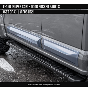 Door Rocker Panels for Ford F-150 Super Cab 2021 - 2025