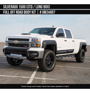 Chevrolet Silverado 1500 2014-2015 Off Road Body Kit Long Box