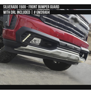 Front Bumper Guard with DRL included for Chevrolet Silverado 1500 2019 2020 2021