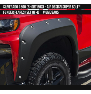 Chevy Silverado 1500 2019-2021 Super Bolt® Fender Flares (set of 4)