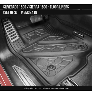 Floor Liners for Silverado 1500 Crew Cab 2019 - 2025 / Sierra Crew Cab 2019 - 2025