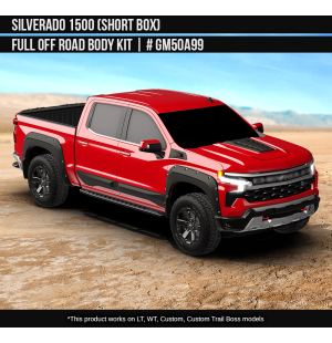 Chevy Silverado 2022-2025 LT, WT, Custom, Custom Trail Boss Off Road Body Kit