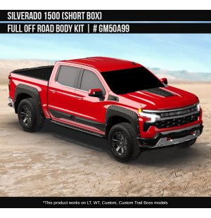 Off Road Body Kit for Chevrolet Silverado 2022-2025 LT, WT, Custom, Custom Trail Boss 