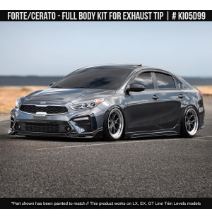 Kia Forte / Cerato 2019-2021 Styling Body Kit with cutout for Exhaust Tip