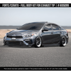 Styling Body Kit with cutout for Exhaust Tip for Kia Forte 2019-2021 