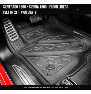 Silverado 1500 / Sierra 2019-2025 Front Floor Liners Regular Cab (set of 2)