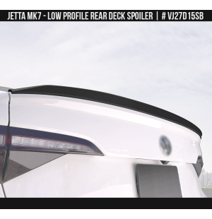 2018-2025 Volkswagen Jetta MK7 Low Profile Rear Deck Spoiler Satin Black