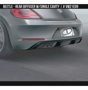 Rear Diffuser with Single Cavity for Volkswagen Beetle 2012-2018 